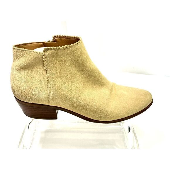 Jack Rogers Tan Suede Ankle Boots Booties Size 10 M Bailee Camel - Picture 12 of 12
